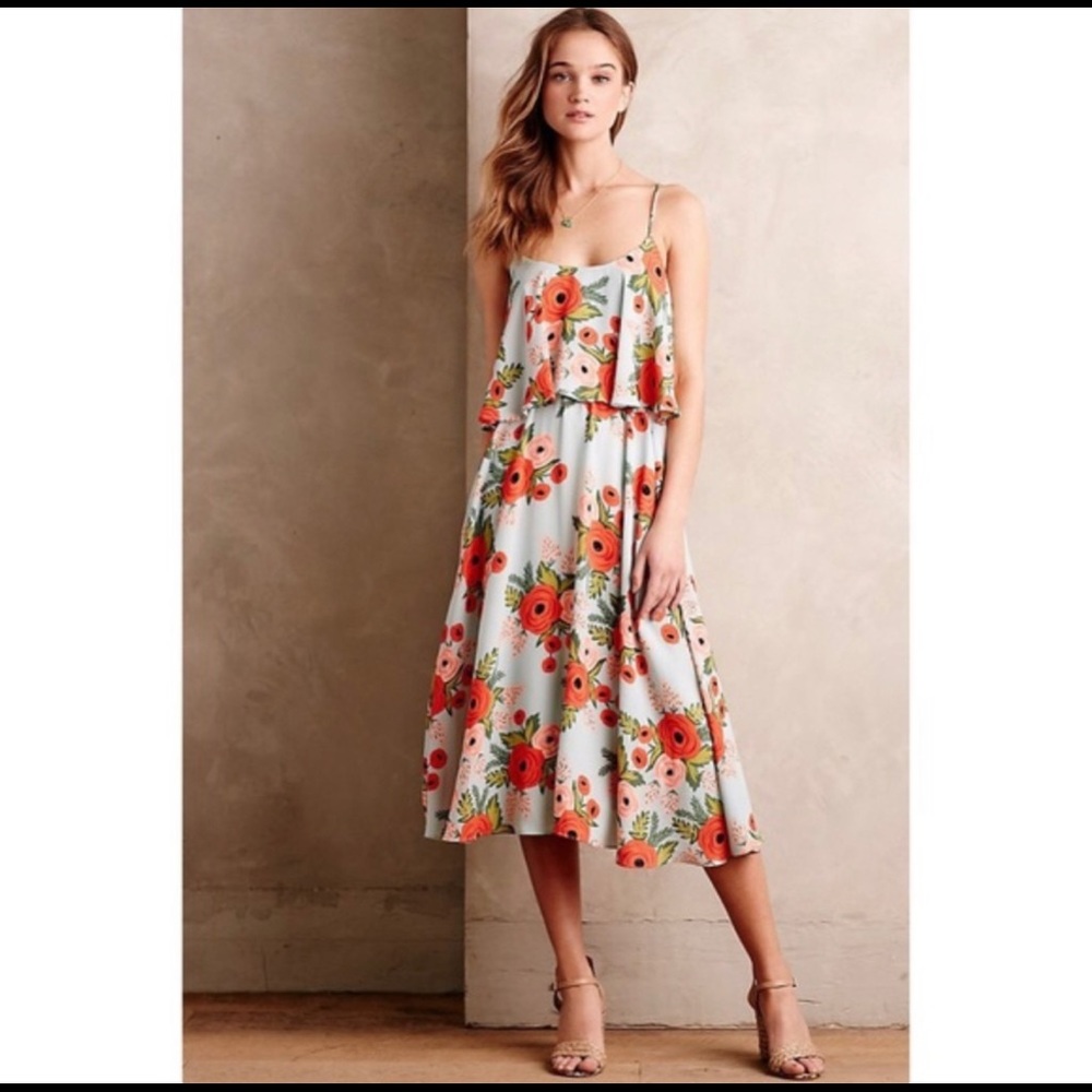 Rifle paper co Anthropologie dress
